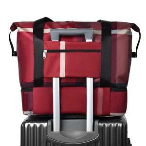 Foldable Travel Bag (Checks Designe)