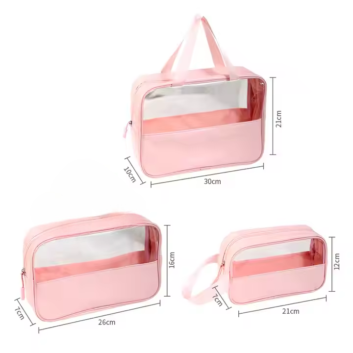 Carry & See-It All Transparent Pouches - Travel, Beauty & Beyond
