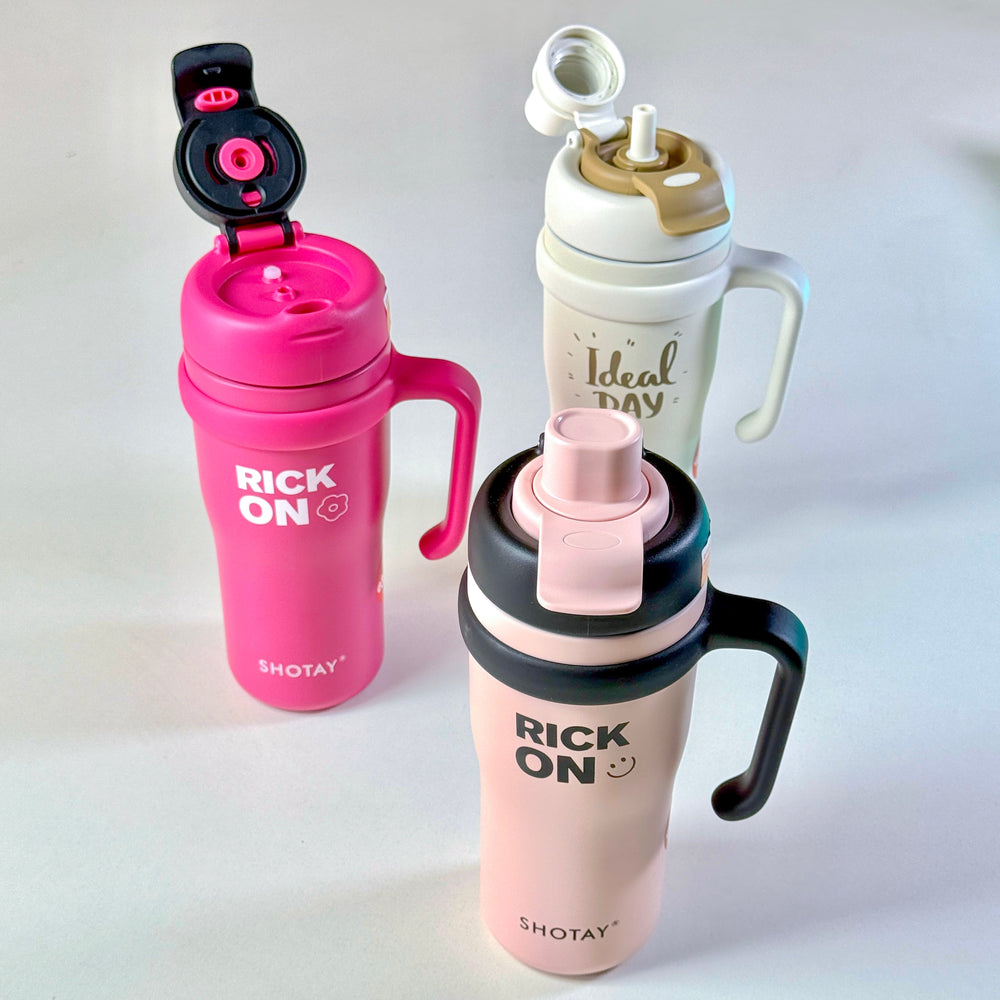 SHOTAY Stainless Steel Anti-Spill Dual-Lid Tumbler (720ml) (ST-8918)