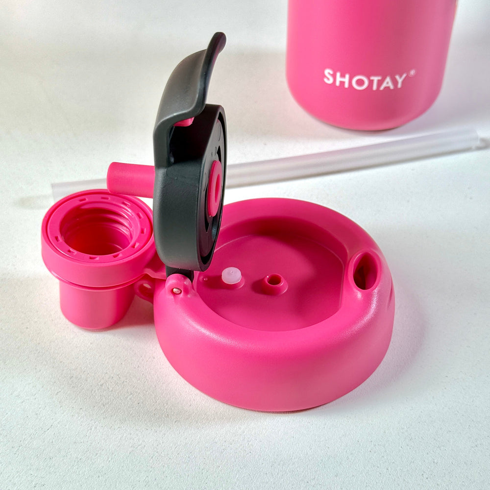 SHOTAY Stainless Steel Anti-Spill Dual-Lid Tumbler (720ml) (ST-8918)