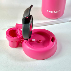 SHOTAY Stainless Steel Anti-Spill Dual-Lid Tumbler (720ml) (ST-8918)