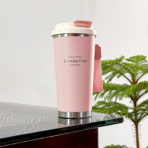 SITARAYURI 560ml Insulated Coffee Mug – Built-in Filter & Smart Lid (ZF-028)