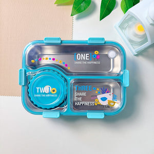Insulated Modern & Stylish Stainless Steel (SUS304) Lunch Box with Dipping Cup (7122)