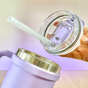 SITARAYURI LeakProof Dual-Lid Insulated Stainless Steel Tumbler (600ml) (ZF-001)