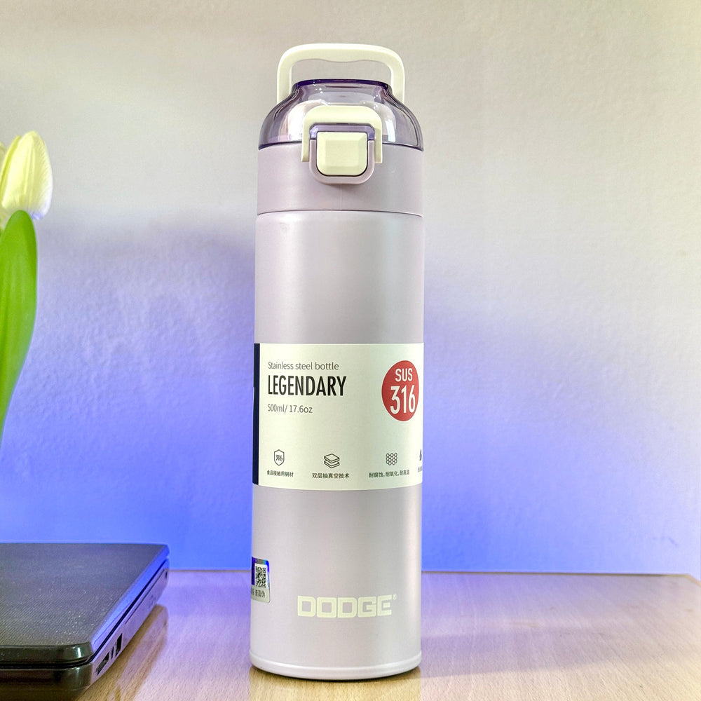 DODGE - Slim Insulated Stainless Steel Anti-Spill Bottle (500ml) (DB-22655)