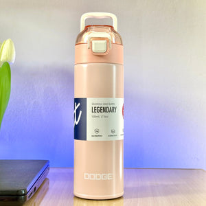 DODGE - Slim Insulated Stainless Steel Anti-Spill Bottle (500ml) (DB-22655)