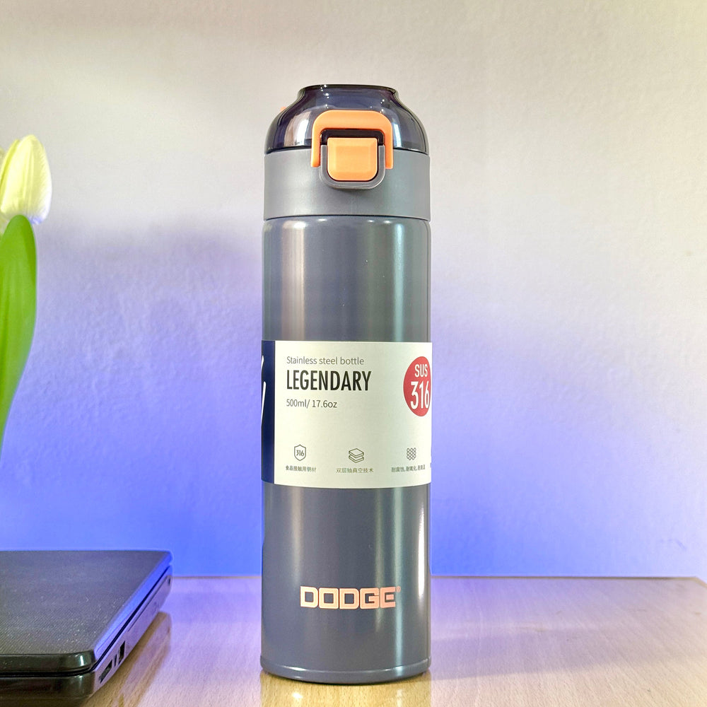 DODGE - Slim Insulated Stainless Steel Anti-Spill Bottle (500ml) (DB-22655)
