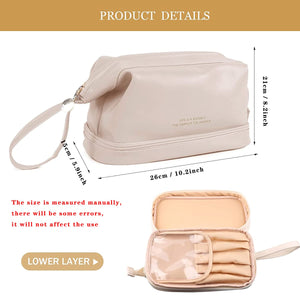 Large Double Layer Cosmetic Bag