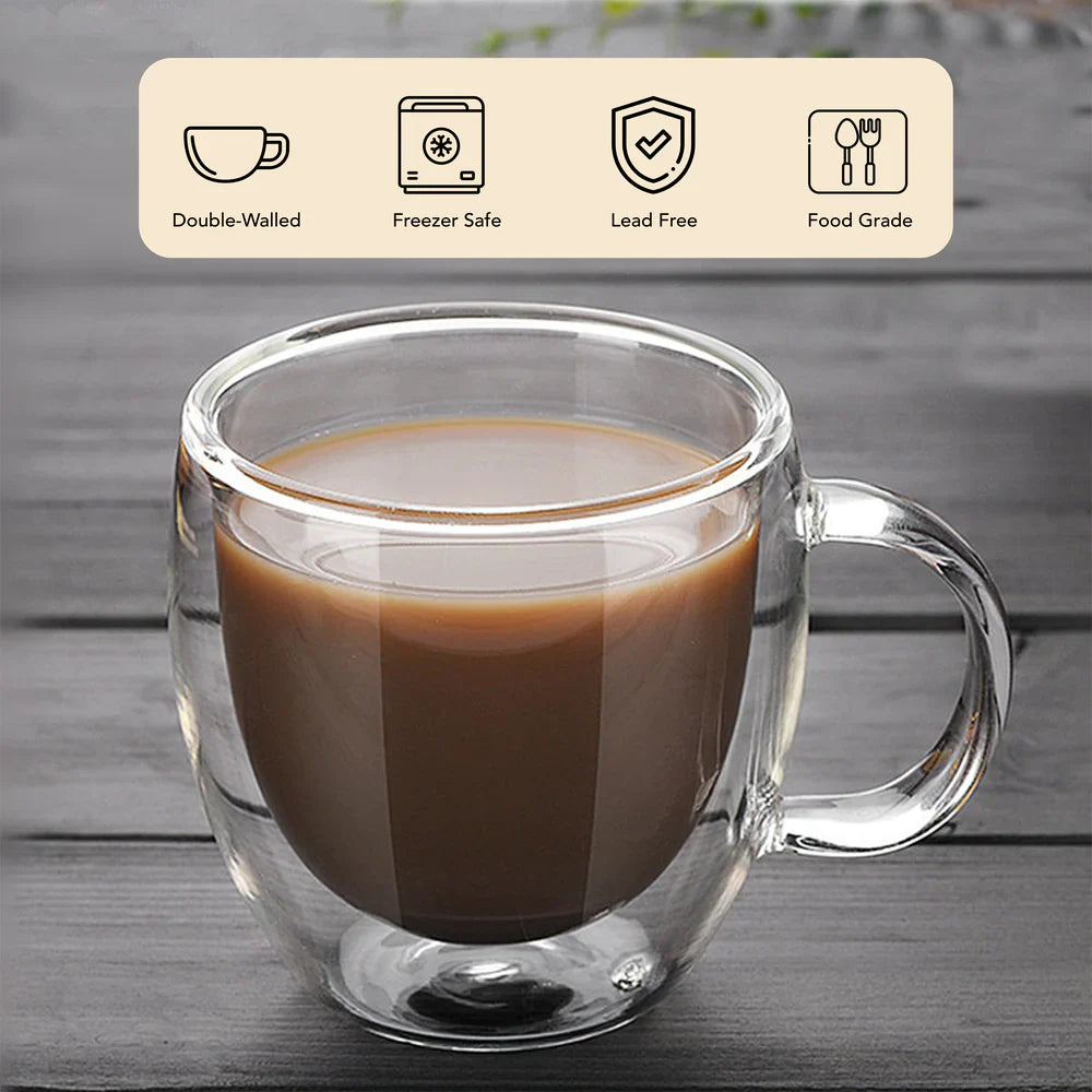 Clear Glass Coffee Mug