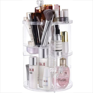 360 Rotating Adjustable Makeup Organizer Countertop