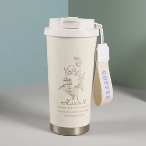 500ml stainless steel coffee cup, leak-proof thermos, coffee cup with straw, travel thermos, coffee cup with lid