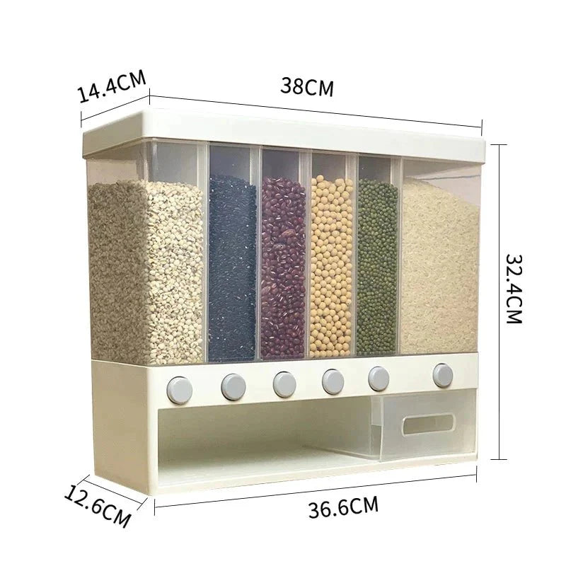 Wall Mounted 6 in 1 Dispenser