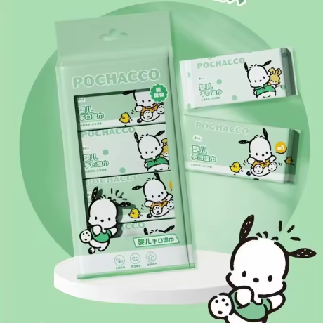Fresh Glow Mini Pocket Wipes – (Contains 8 Mini Packs of 8 Pcs Each)