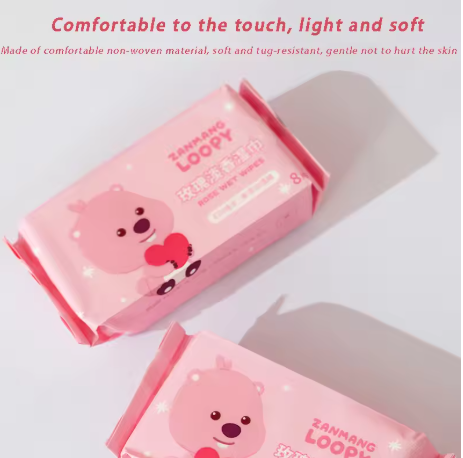 Fresh Glow Mini Pocket Wipes – (Contains 8 Mini Packs of 8 Pcs Each)