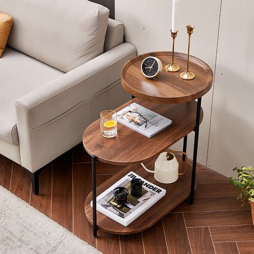 Wooden 3 tier side table
