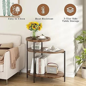 Wooden 3 tier side table