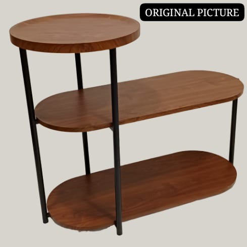 Wooden 3 tier side table