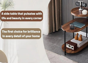 Wooden 3 tier side table