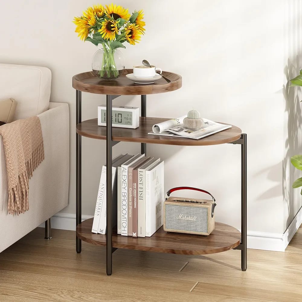 Wooden 3 tier side table